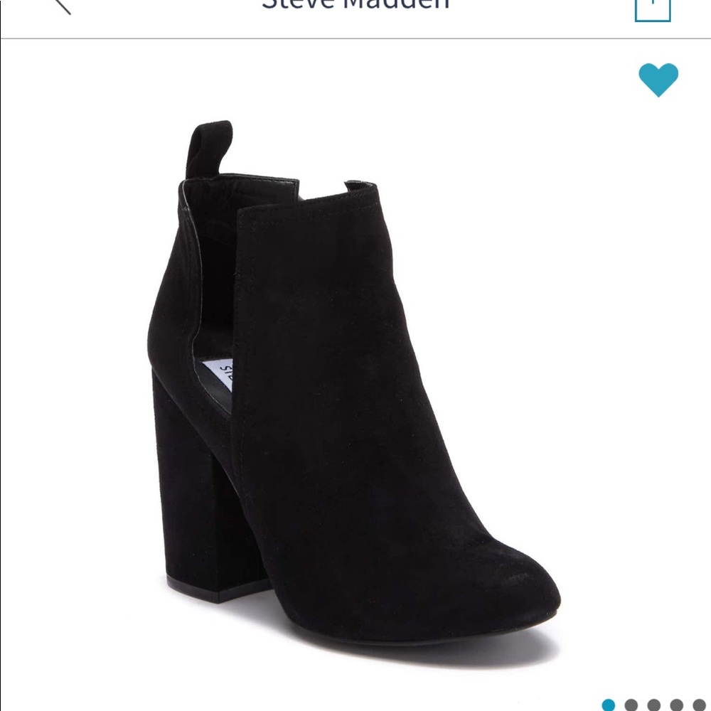 Steve Madden Norelle Black Suede Bootie